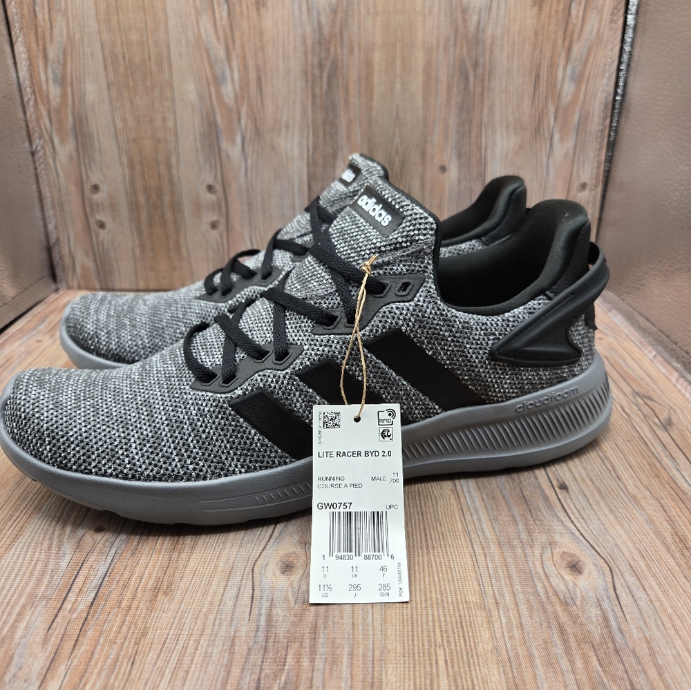 Adidas Lite Racer BYD 2.0 Sneakers - Black and Gray